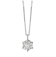Collana Bliss Donna Caresse in Oro bianco Diamante 0.07 Ct 20081280 - 20081280